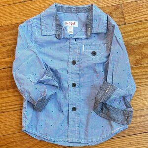 Item: Cat & Jack Long Sleeve Button‑Down Size: 12 Months